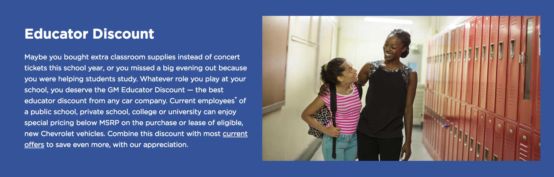 Learn More: GM Educator Discount Program